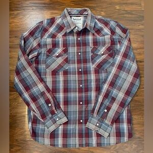 Levi Strauss Men’s Pearl Snap Button Up Size L